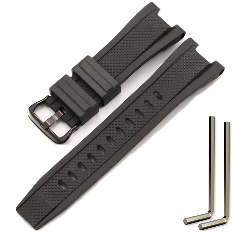 MCXGL Compatible with Gshock Resin strap Replacement for Casio GST-210 GST-W110 GST-W100 GST-S110 GST-S100 GST-B100 GST-S300 Watch band - Image 1